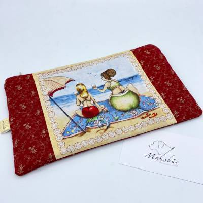Täschchen Fruit Ladies – Kosmetiktasche, Mäppchen & Schminktasche aus Baumwolle