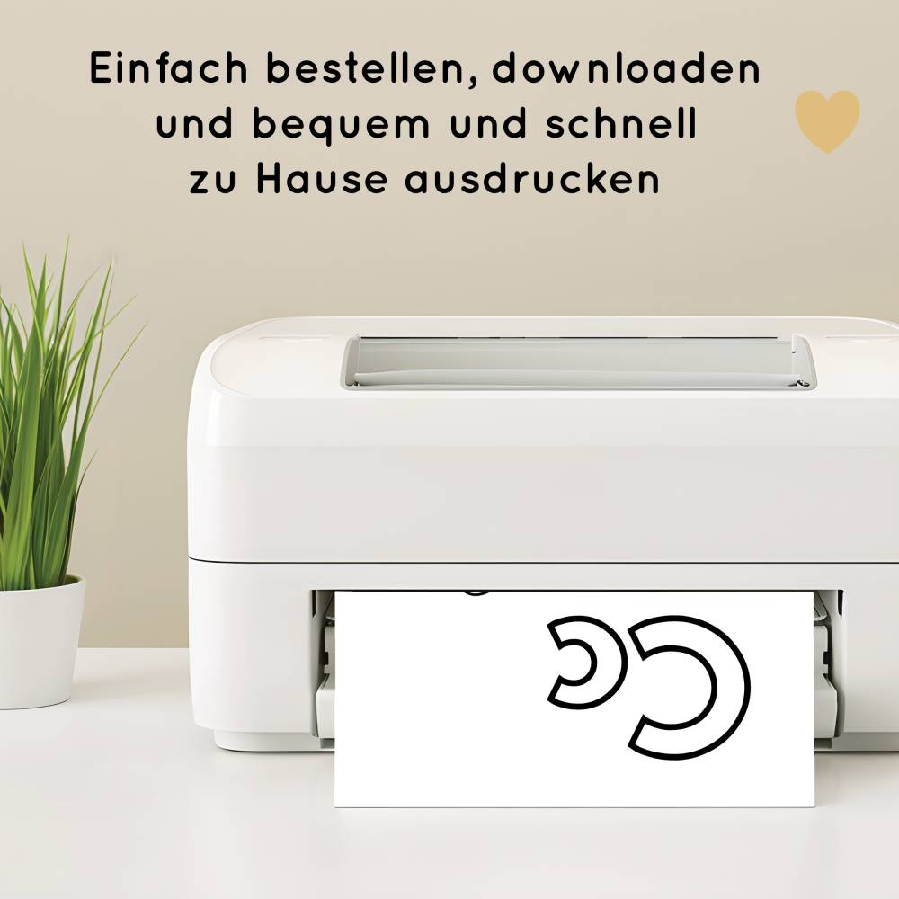 26 Tiere ABC Ausmalbilder für Kinder zum Ausdrucken, spielerisch das Alphabet lernen Bild 5