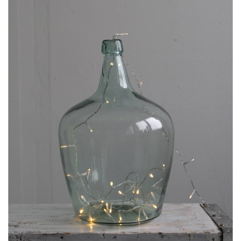Glasballon bauchige Vintage Weinflasche F