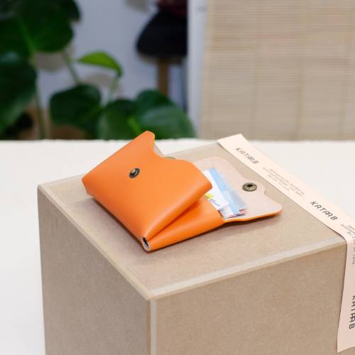Handgefertigte Leder Geldbörse - Kleine Münzbörse - Geschenk für Ihn oder Sie - Minimalistische