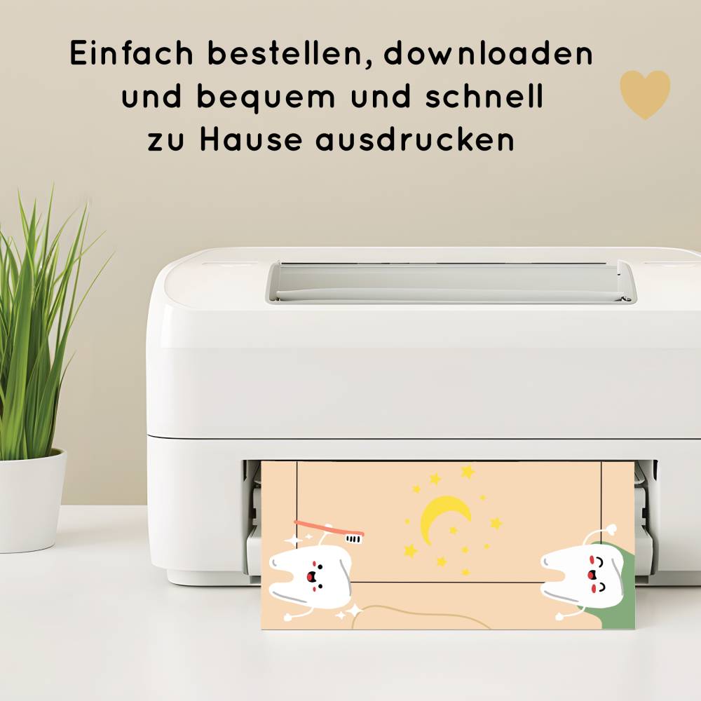 Zahnputzplan für Kinder als Motivation zum täglichen Zähne putzen, wöchentliche Zahnputzroutine Bild 6