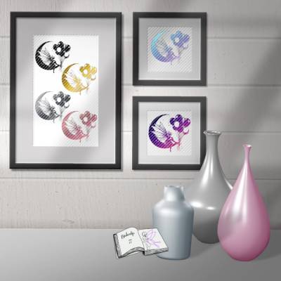 Digiset & Plott Fee Luna – PNG, SVG & Digipapier für Plotten, Sublimation, Laser