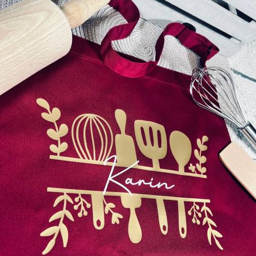 Schürze Kochschürze Grillschürze personalisiert mit Name
