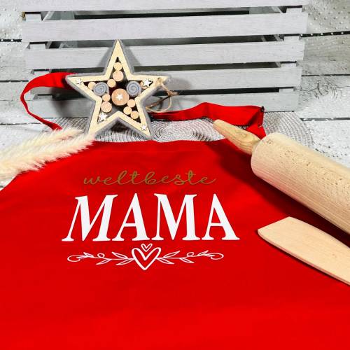 Schürze Kochschürze Grillschürze personalisiert weltbeste MAMA