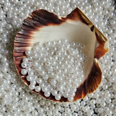 Wachsperlen, 6 mm perlweiß (250 Stück)