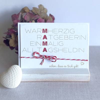 Muttertag * Mama * Glückwunsch * Glückwunschkarte * Grußkarte