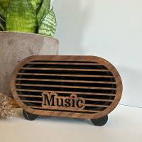 Multifunktionaler Holz-Telefonständer Mit Integriertem Lautsprecher – Stylische Halterung Für Smartphones Mit Sound