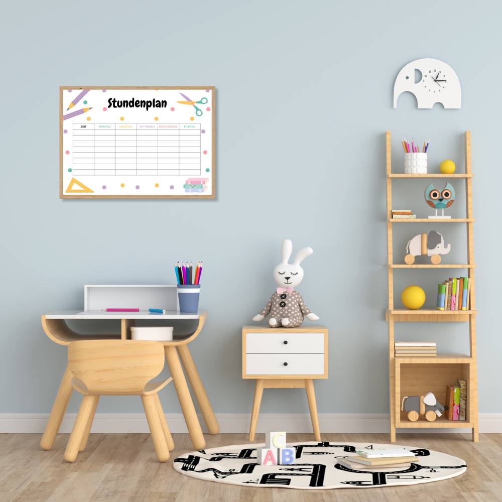 Stundenplan für Kinder zum Ausdrucken, Stundenpläne für Grundschulkinder Bild 5