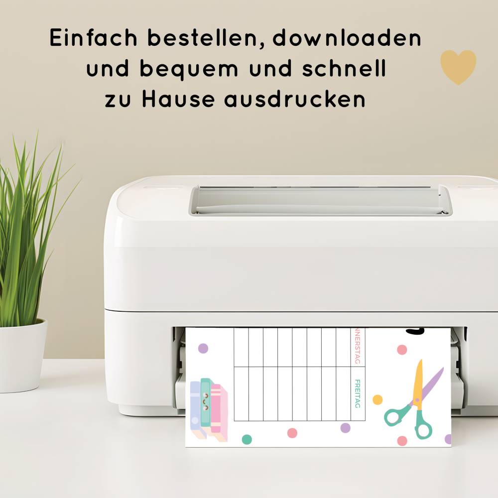 Stundenplan für Kinder zum Ausdrucken, Stundenpläne für Grundschulkinder Bild 6