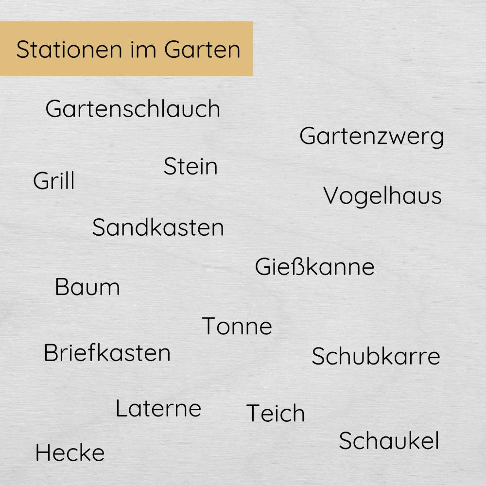 Outdoor Schnitzeljagd für Kinder ab 6 Jahren, Garten Schatzsuche mit 15 Hinweisen in Reimform Bild 6