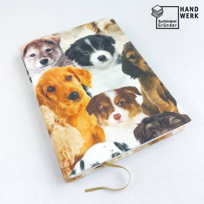 Notizbuch, Hunde Welpen, DIN A5, 150 Blatt, Mops, Pudel