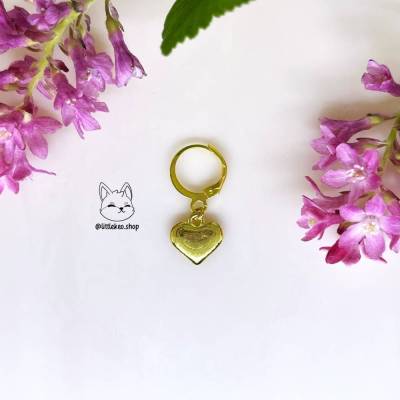 Goldener Herz-Haaranhänger | Haarschmuck | Haarcharm