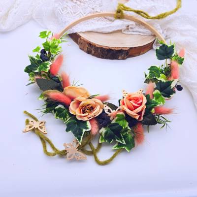 Türkranz aus Trockenblumen | Abschiedsgeschenk Kollegin | Haustür Deko | Dekoration Fenster | Geschenk zur Hochzeit