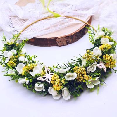 Trockenblumen Türkranz | Haustür Dekoration | Geschenk zur Hochzeit |Trockenblumenkranz | Dekoration Eingangsbereich