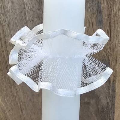 Tropfenfänger für Kerzen mit 4cm Durchschnitt. Kommunionkerzen, Taufkerzen oder Hochzeitskerzen