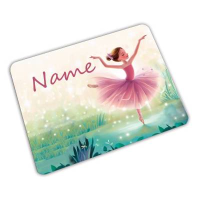 Vesperbrett mit Name / Ballerina / personalisierbar / personalisiert / Frühstücksbrett / Brotzeitbrett Kinder