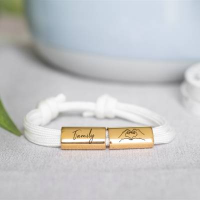 Armband Familie | Armband Erinnerung | Armband graviert | Weihnachtsgeschenk | Familienschmuck | Geschenk Kommunion