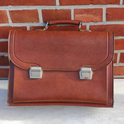Vintage Aktentasche - Schultasche - Kunstleder - 70er Jahre