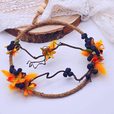 Türkranz aus Trockenblumen | künstlicher Türkranz | Geschenk zur Hochzeit | Seiden- und Trockenblumen