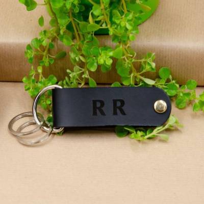 Schlüsselorganizer Leder Gravur. Monogrammed/Name Schlüsselanhänger. Personalisierter Schlüsselanhänger mit Gravur.Gesch