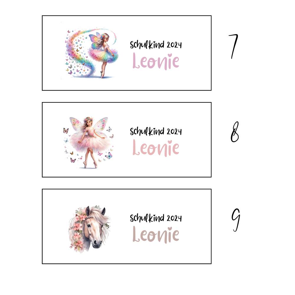 Personalisiertes Stifte / Feder Mäppchen SCHULKIND *verschiedene Motive Bild 5
