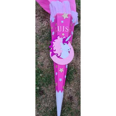 Pferd Einhorn1 Schultüte Zuckertüte als DIY Set oder in handarbeit hergestellt-personalisiert, individuell