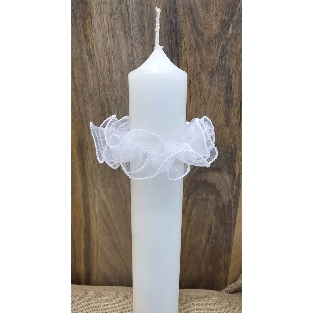 Tropfenfänger für Kerzen mit 4cm Durchschnitt. Kommunionkerzen, Taufkerzen oder Hochzeitskerzen