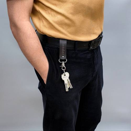 Personalisierter Gürtelschlaufe Schlüsselanhänger mit Gravur. Geburtstagsgeschenk für Papa. Geschenk für ihn. Schlüsselb