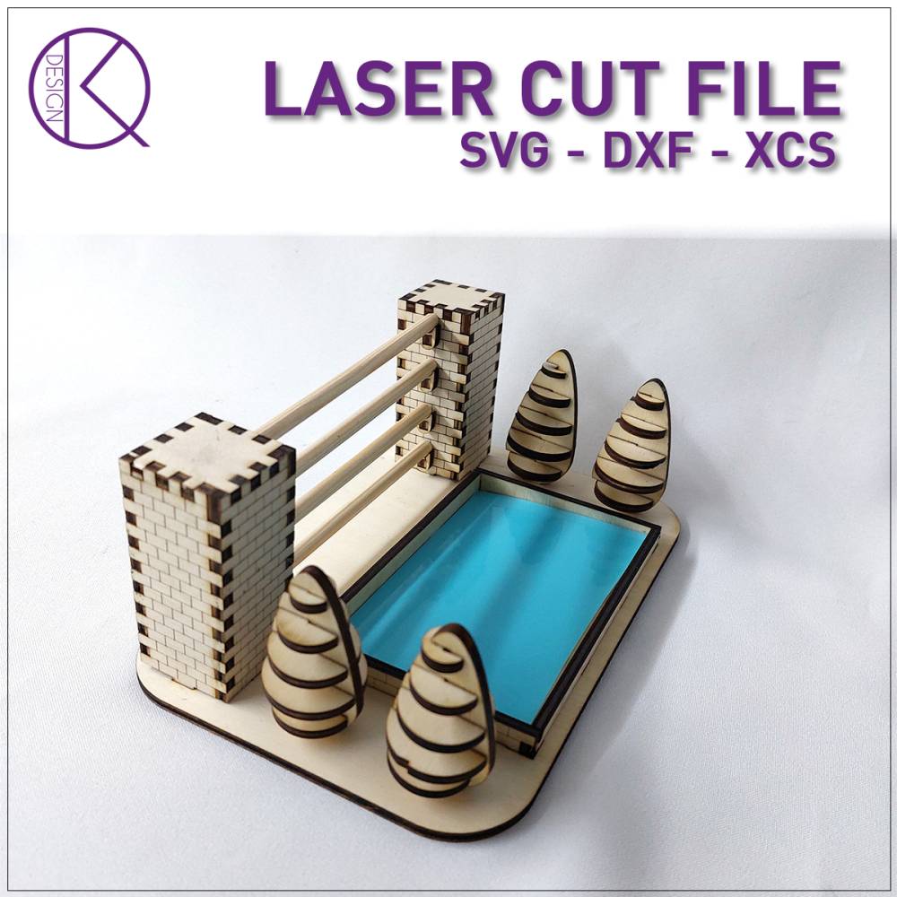 Springbarren, Sprunghindernisse, Modulsystem, Lasercut Datei, Pferde XTool M1 Bild 2