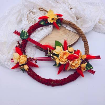 Türkranz aus Trockenblumen | Fensterdeko zum Hängen | künstlicher Türkranz | Geschenk zum Geburtstag | Einweihungsfeier