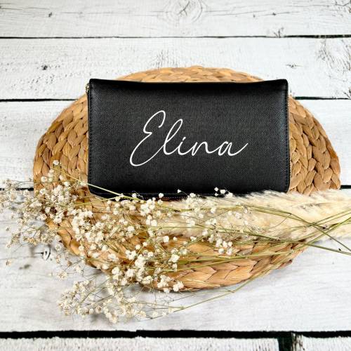 Personalisierte Schmucketui Reise mit Initialen und Name veganes Leder Schmucktasche Schmuckschatulle Geschenk