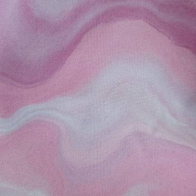 Materialpackung Turnbeutel rosa Wellen