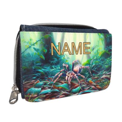 Spinne Geldbörse mit Namen / Geldbeutel / personalisierbar / Kinder Teenager / Geschenk Einschulung