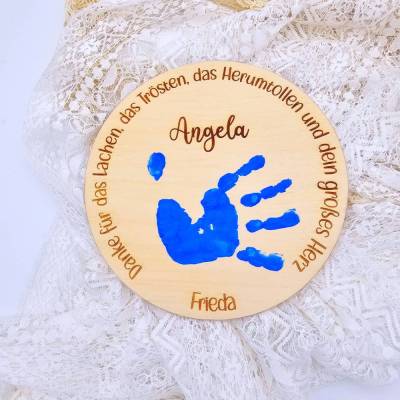 Kita Abschiedsgeschenk | Geschenk Erzieherin | Kleines Dankeschön | Geschenk Handabdruck | DIY Geschenk | personalisiert