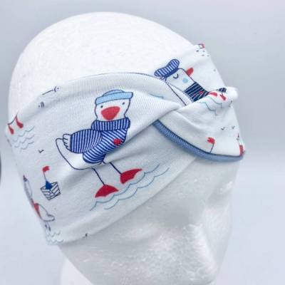Stirnband, KU 47 - 50 cm, Haarband , Bandeau , Knoten Stirnband