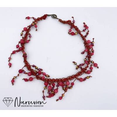 Perlen Feuerwerk * Kette "Red Passion"