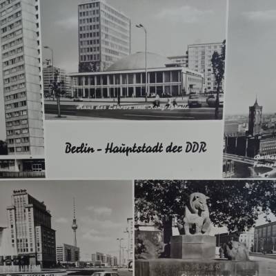 Postkarte -  Berlin -Hauptstadt der DDR