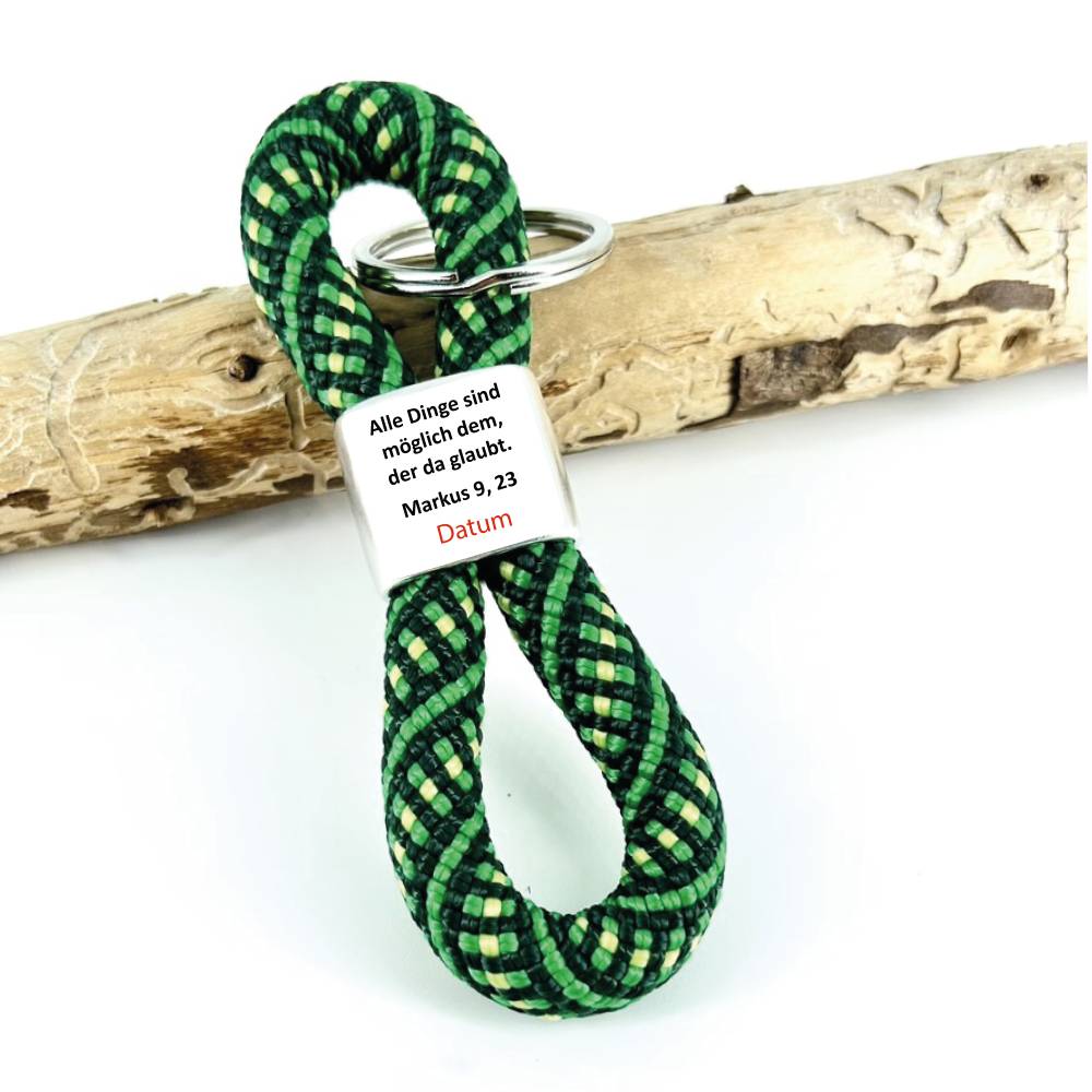 Personalisierter Schlüsselanhänger Konfirmation mit Fischen, Name & Psalm – Geschenk zur Firmung, Kommunion, Jugendweihe Bild 3