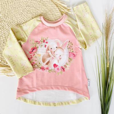 Langarmshirt Mädchen Größe 98 Raglan