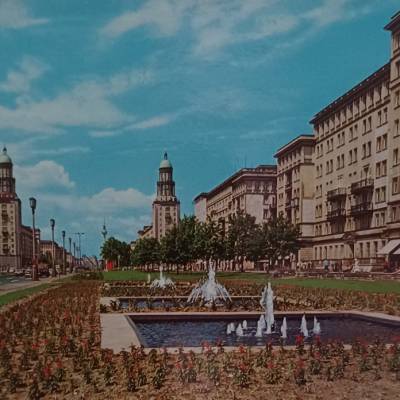 Postkarte -  Berlin Hauptstadt der DDR - Frankfurter Allee