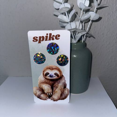 Sparchallenge Faultier Spike/ 2er Klappkarte/ Rubbelchallenge / Würfelchallenge / Umschlagsmethode / Budgeting / A6