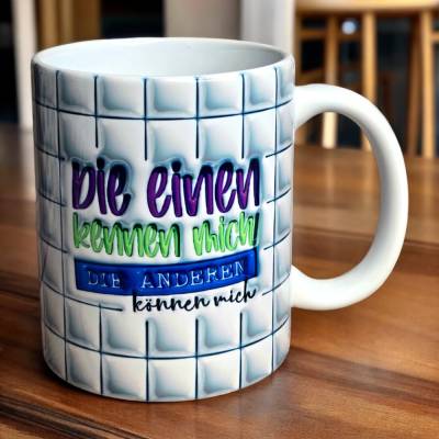 Lustige Sprüche-Tasse | 3D-Optik | Geschenkidee für Freunde & Kollegen