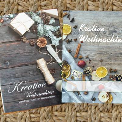 Geschenk Booklet , Büchlein, Taschenbuch mit Geschenkkarte -  "Kreative Weihnachten" - Bastel- und Rezeptideen