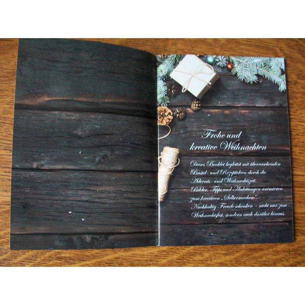 Geschenk Booklet , Büchlein, Taschenbuch mit Geschenkkarte -  "Kreative Weihnachten" - Bastel- und Rezeptideen Bild 3