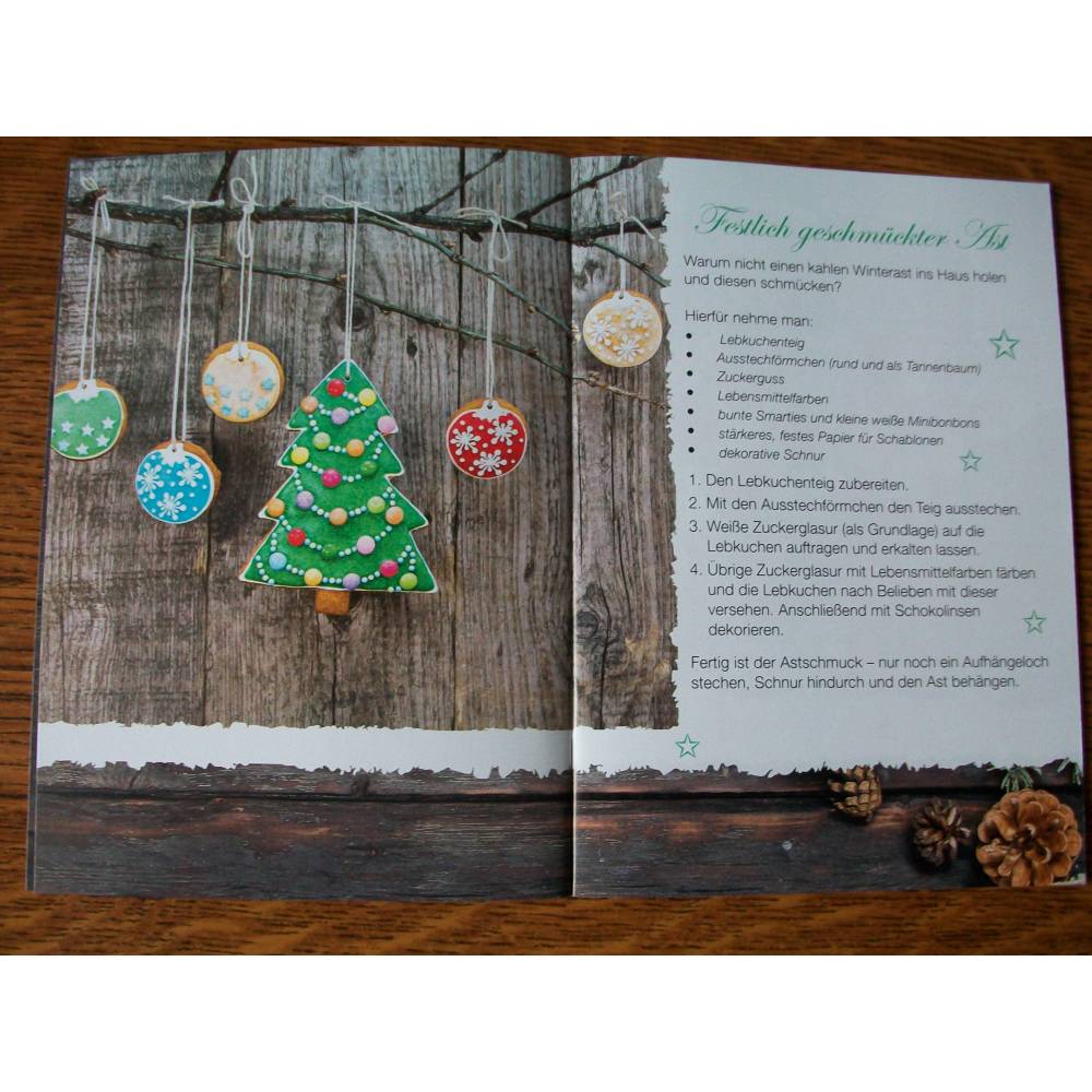 Geschenk Booklet , Büchlein, Taschenbuch mit Geschenkkarte -  "Kreative Weihnachten" - Bastel- und Rezeptideen Bild 4