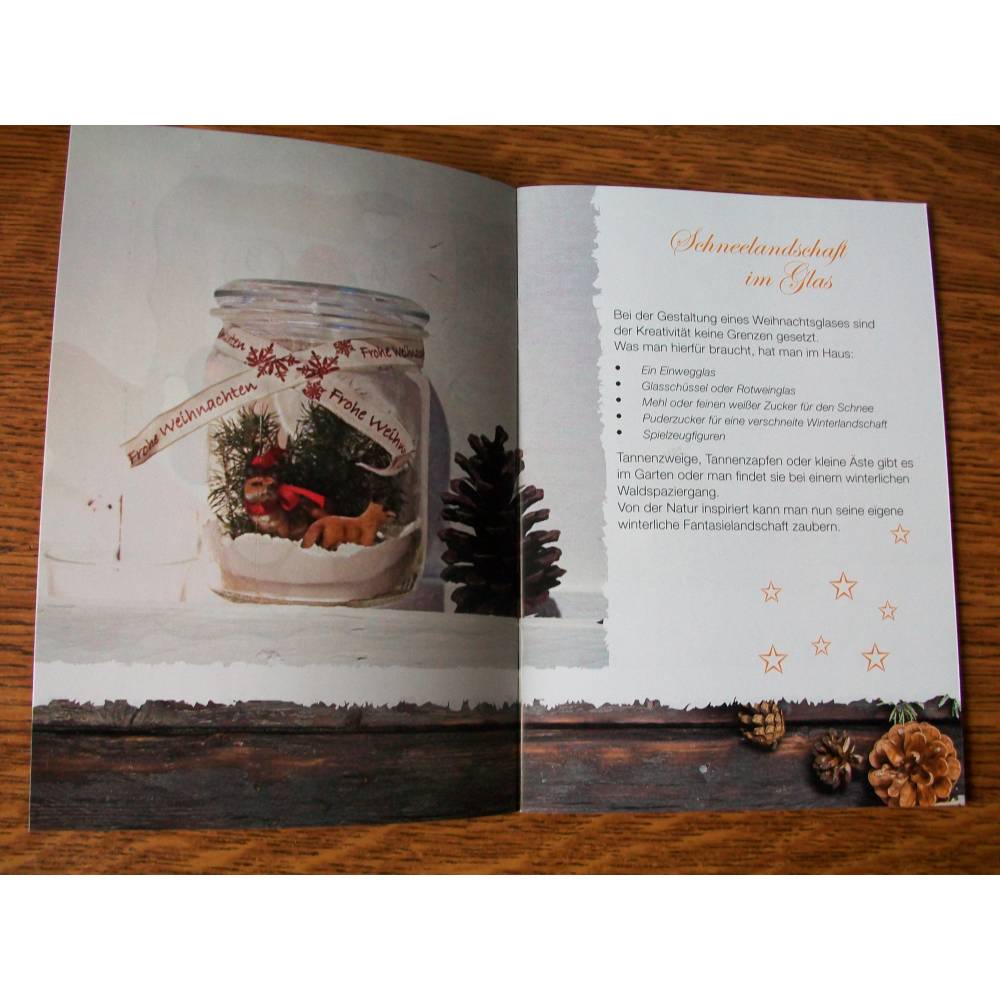 Geschenk Booklet , Büchlein, Taschenbuch mit Geschenkkarte -  "Kreative Weihnachten" - Bastel- und Rezeptideen Bild 6