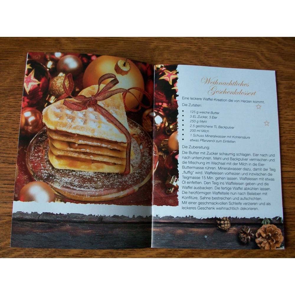 Geschenk Booklet , Büchlein, Taschenbuch mit Geschenkkarte -  "Kreative Weihnachten" - Bastel- und Rezeptideen Bild 7