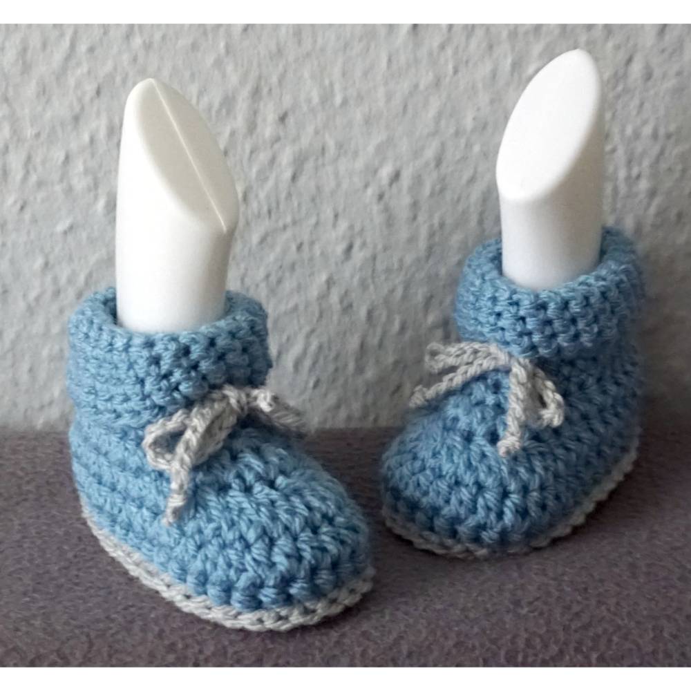 Häkelanleitung: Babyschühchen Bild 2