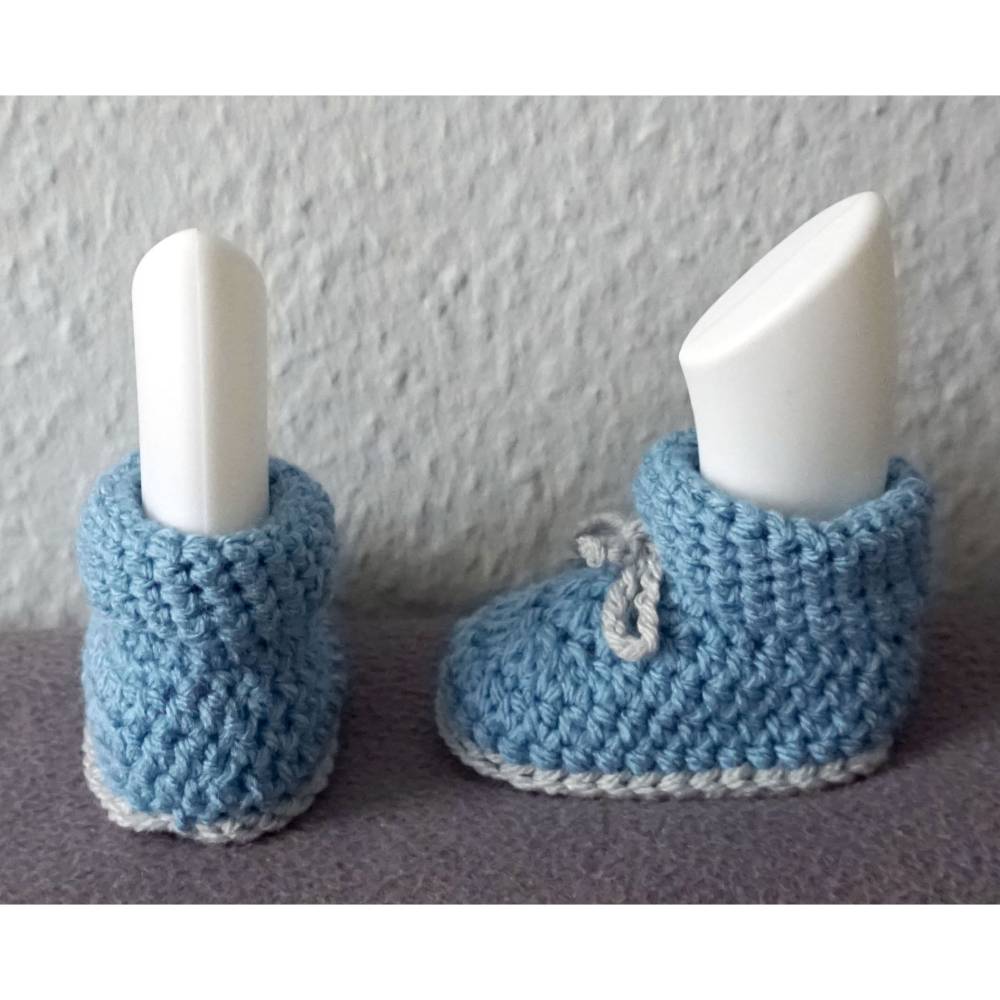 Häkelanleitung: Babyschühchen Bild 3