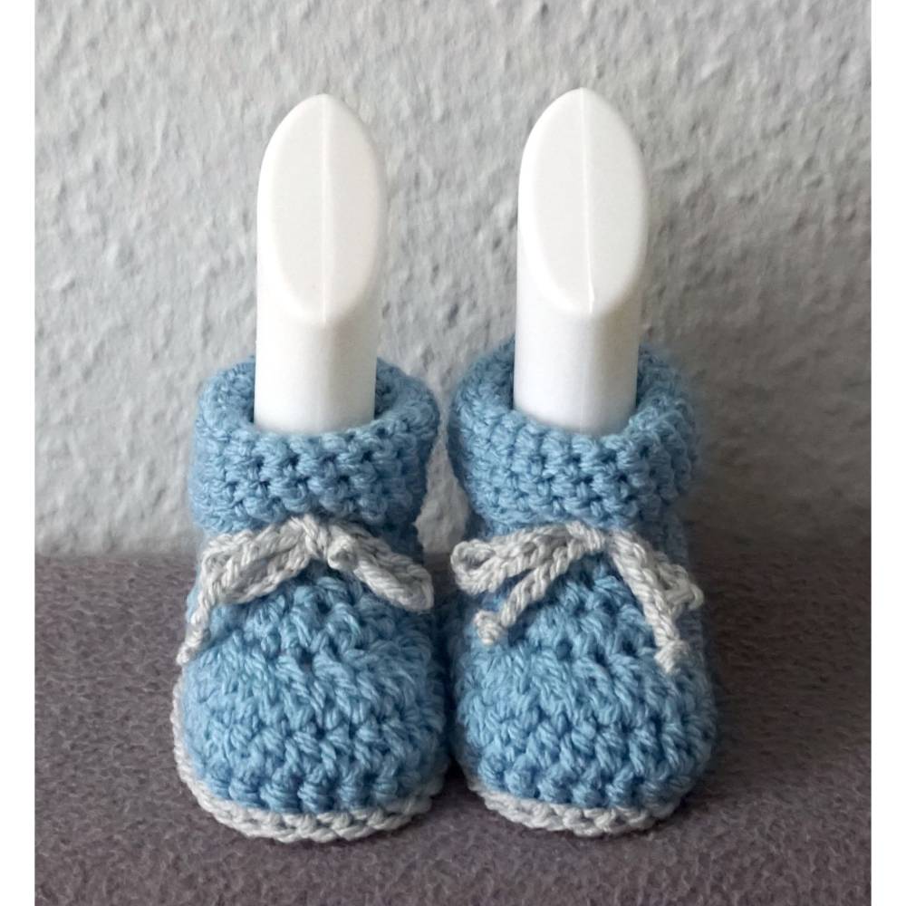 Häkelanleitung: Babyschühchen Bild 4